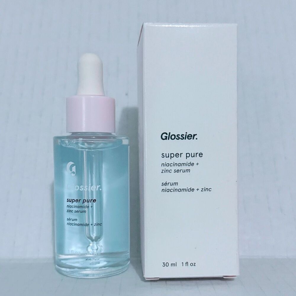 NEW! Glossier Super Pure Niacinamide +‎ Zinc Face Serum 1oz- 30 ml Full Size
